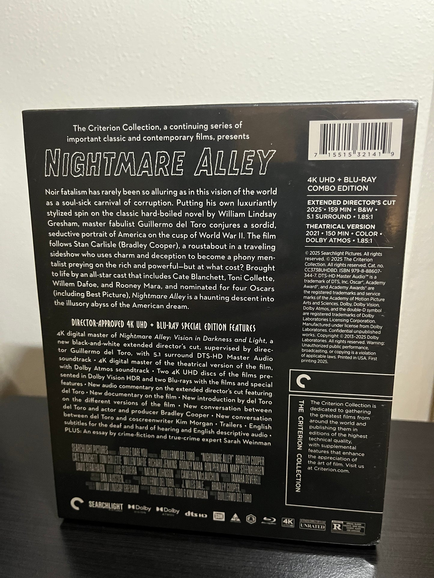 [Nuevo] Nightmare Alley Criterion Película 4K