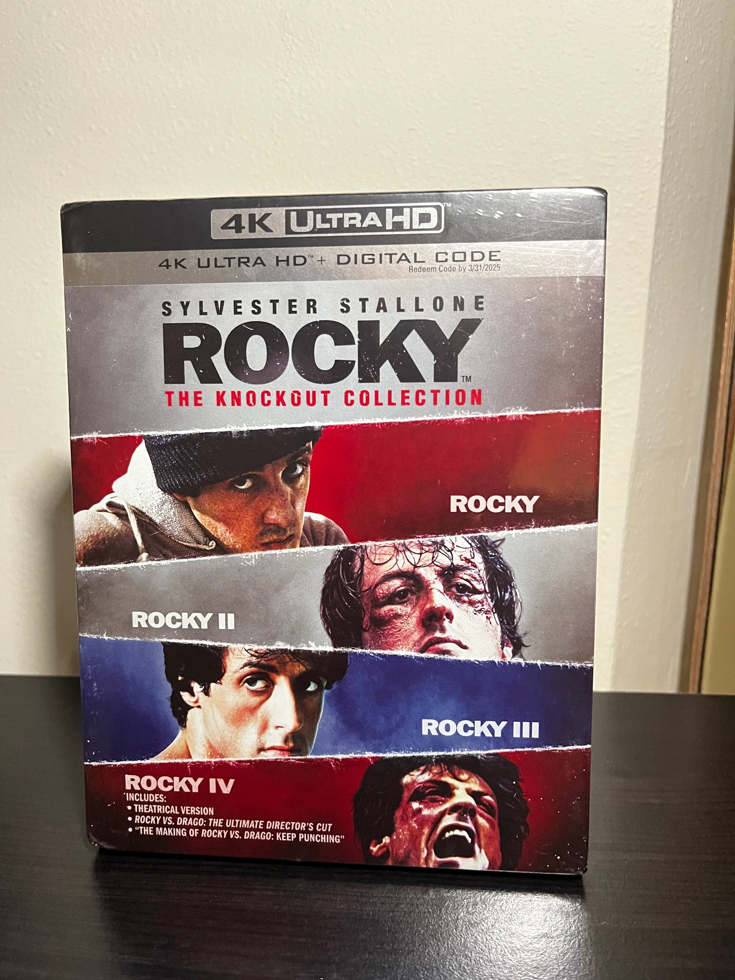 [Nuevo] Rocky: 4-Film The Knockout Collection Películas 4K