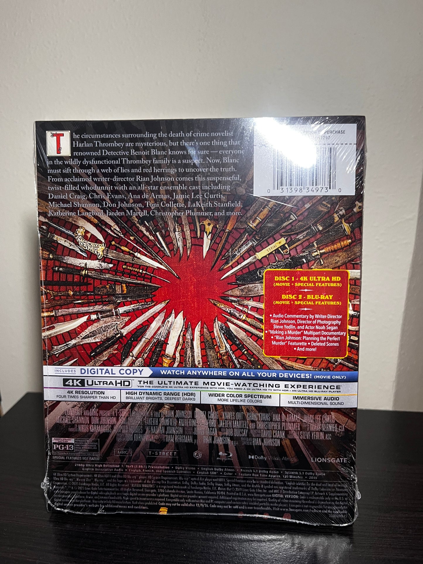 [Nuevo] Knives Out 4K Steelbook Reprint - Original Edition