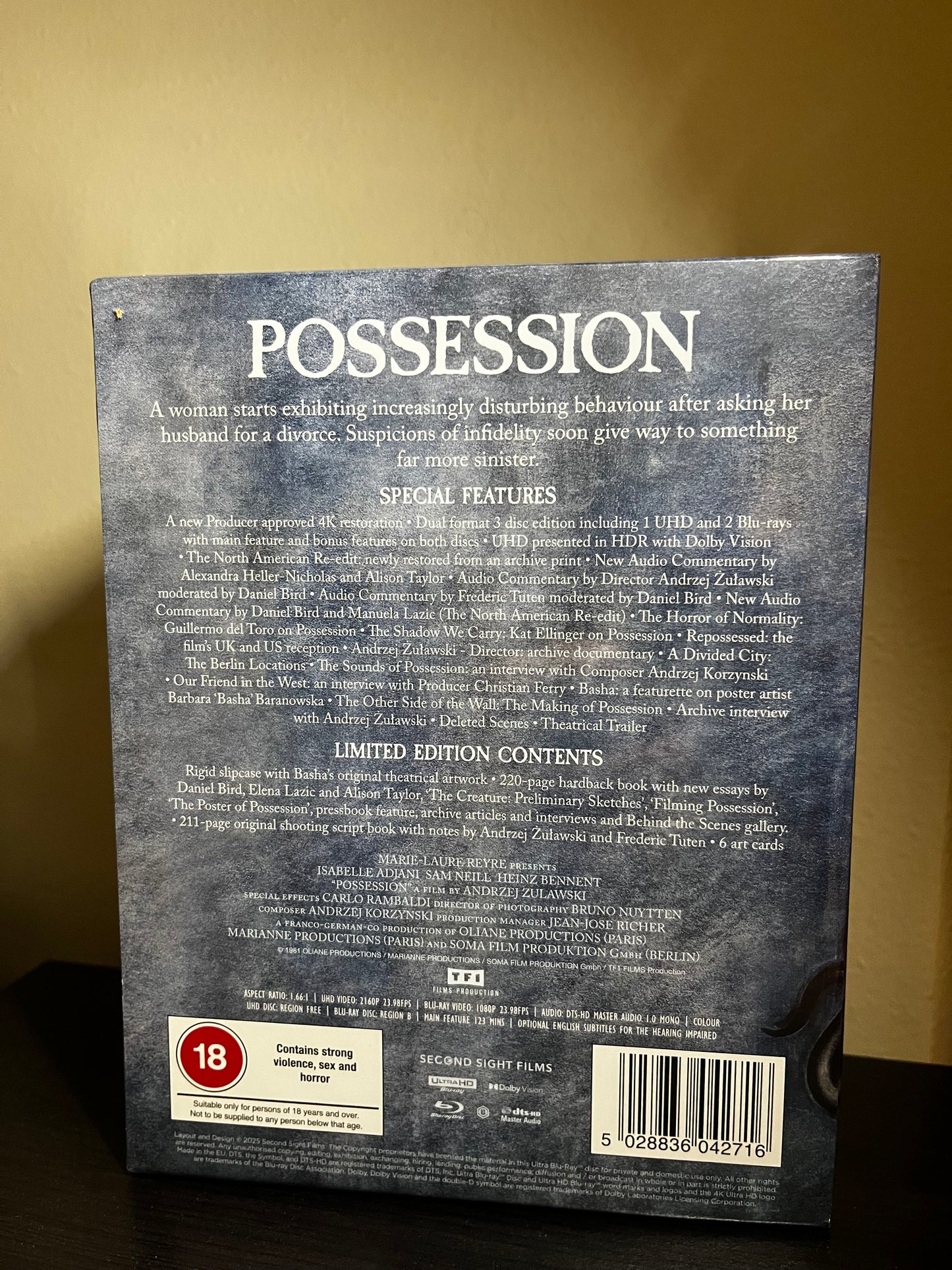[Nuevo] Possession Película 4K Edición Limitada