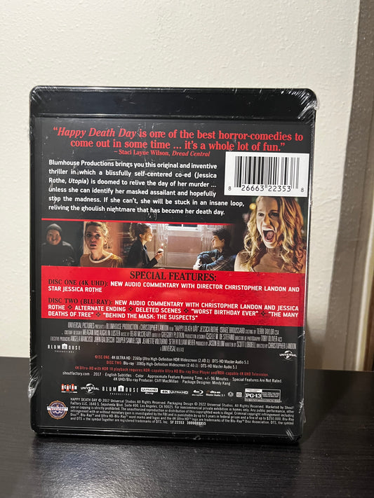 [Nuevo] Happy Death Day Película 4K + Blu-ray