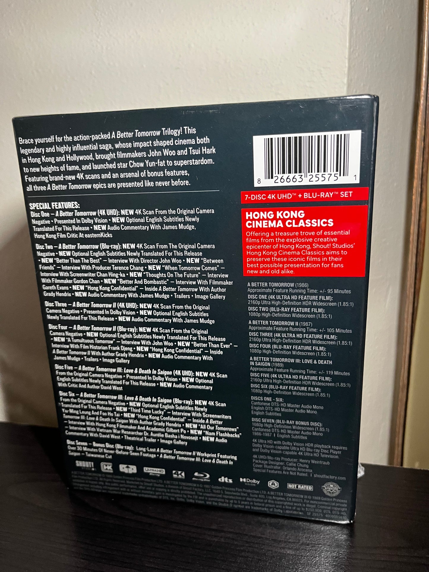 [Nuevo] A Better Tomorrow Trilogía Películas 4K + Blu-ray