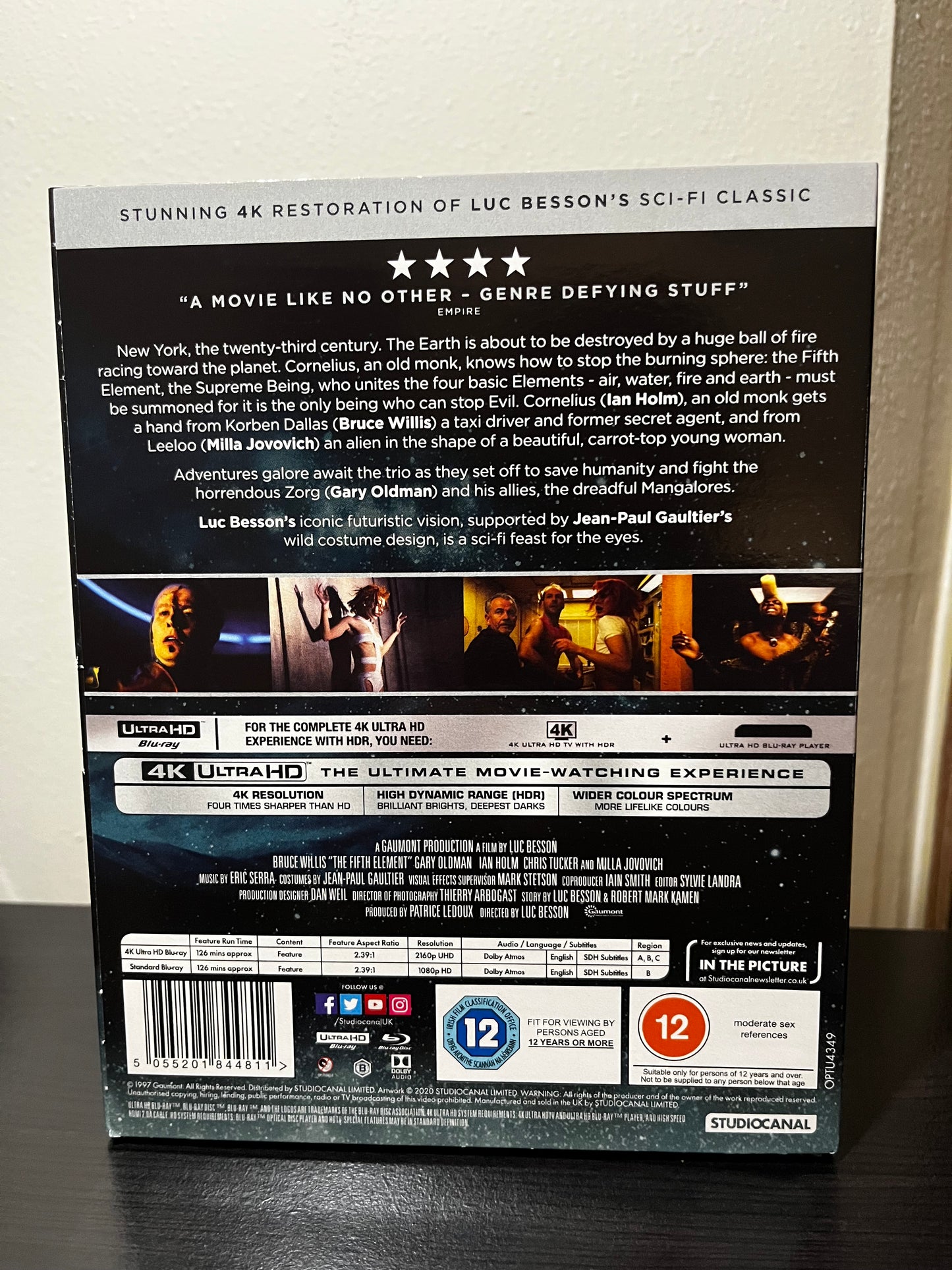 [Nuevo] The Fifth Element Película 4K + Blu-ray