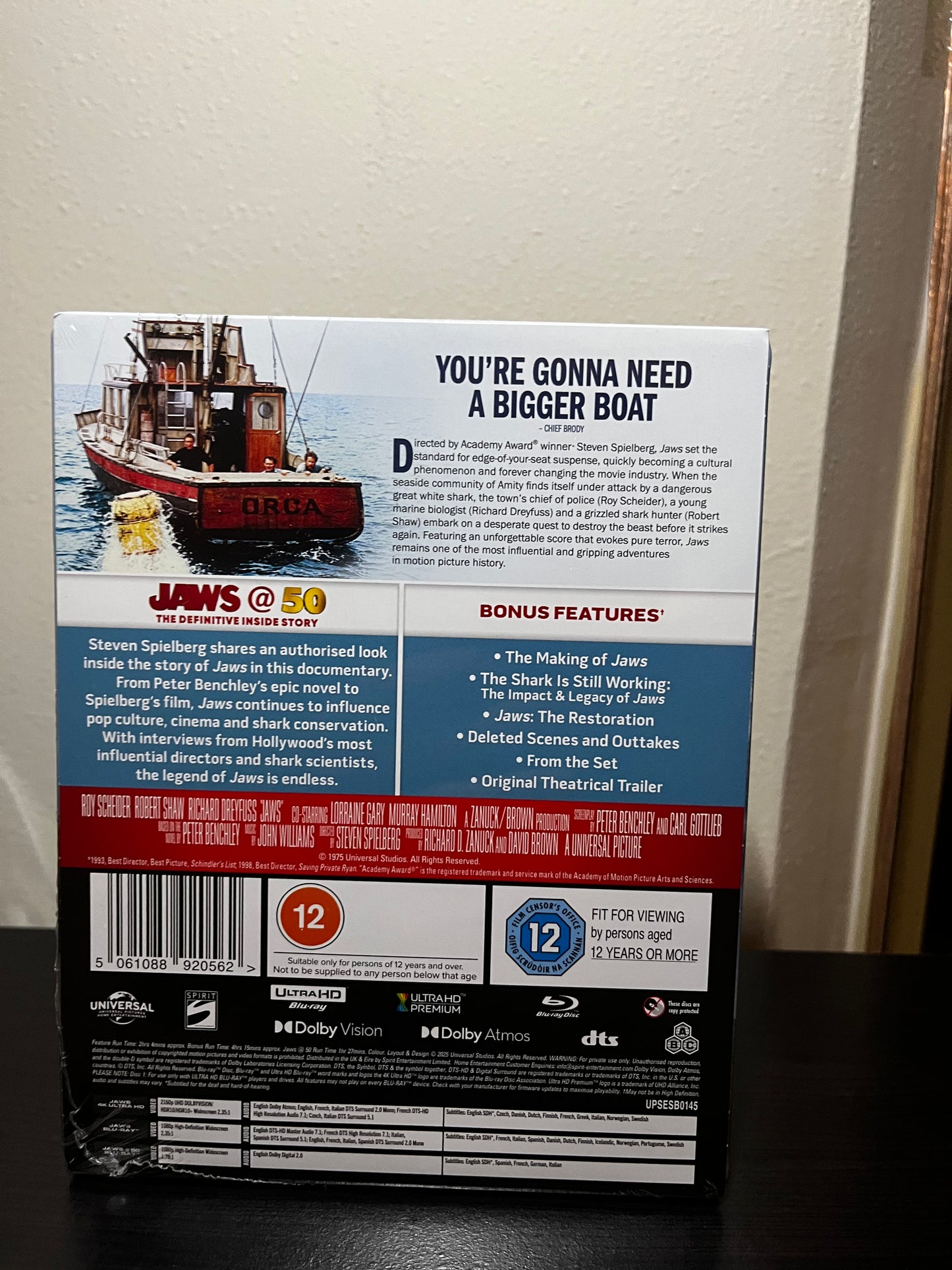 [Nuevo] Jaws Steelbook 4K Edición Limitada 50 Aniversario + Blu-ray