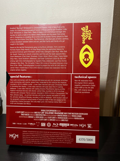 [Nuevo] At Close Range Película 4K Edición Limitada