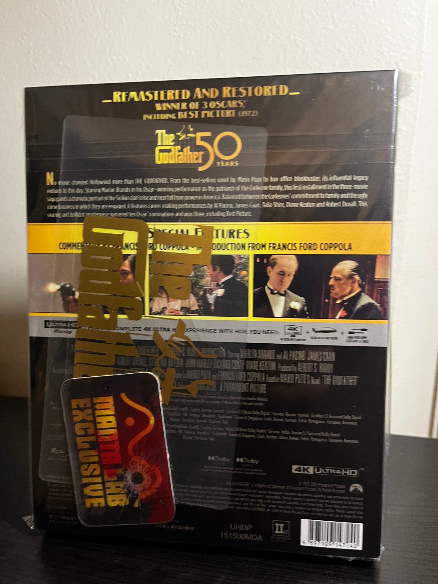 [Nuevo] The Godfather Steelbook 4K UHD + Blu-Ray Manta Lab #86