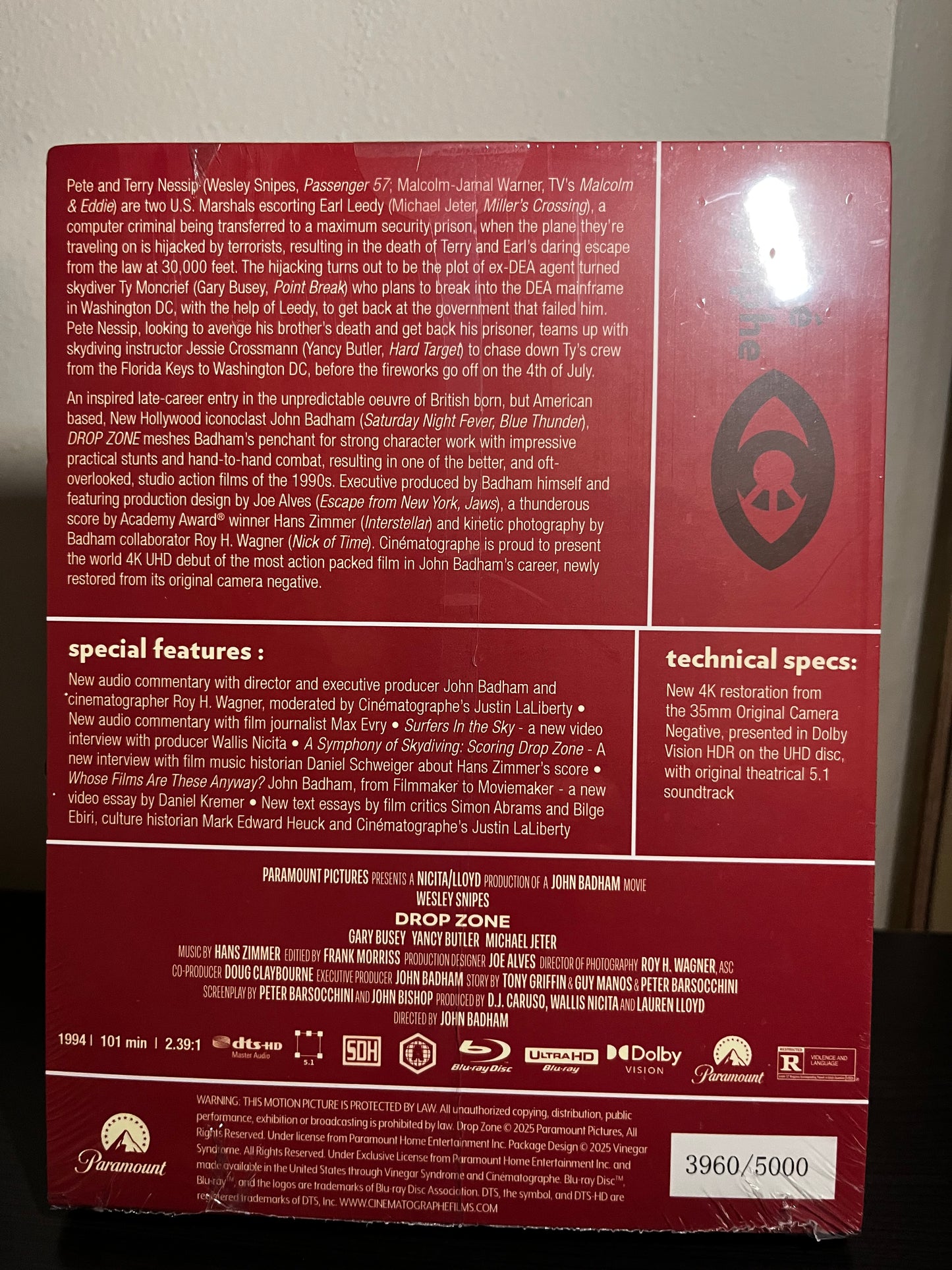 [Nuevo] Drop Zone Película 4K Edición Limitada + Blu-ray