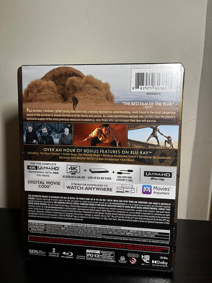 [Nuevo] Dune Part 1 Steelbook 4K Edición Limitada + Blu-ray + Código Digital