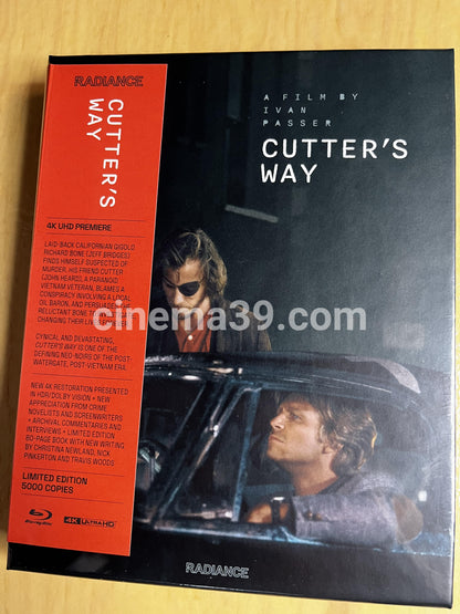 Cutter's Way Película 4K + Blu-ray Edición Limitada