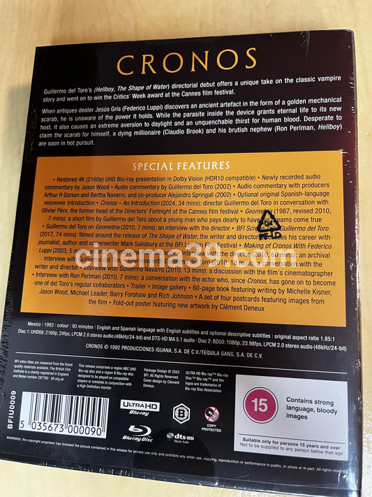 Cronos Película 4K + Blu-ray Edición Limitada