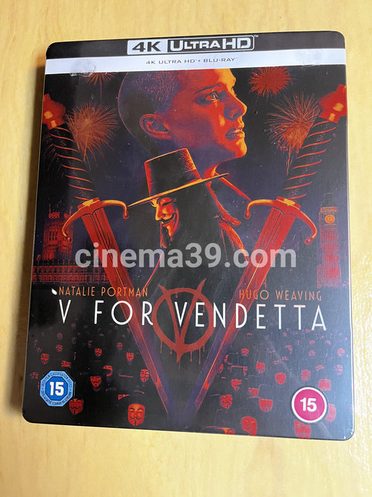 V For Vendetta Steelbook 4K + Blu-ray Edición Limitada