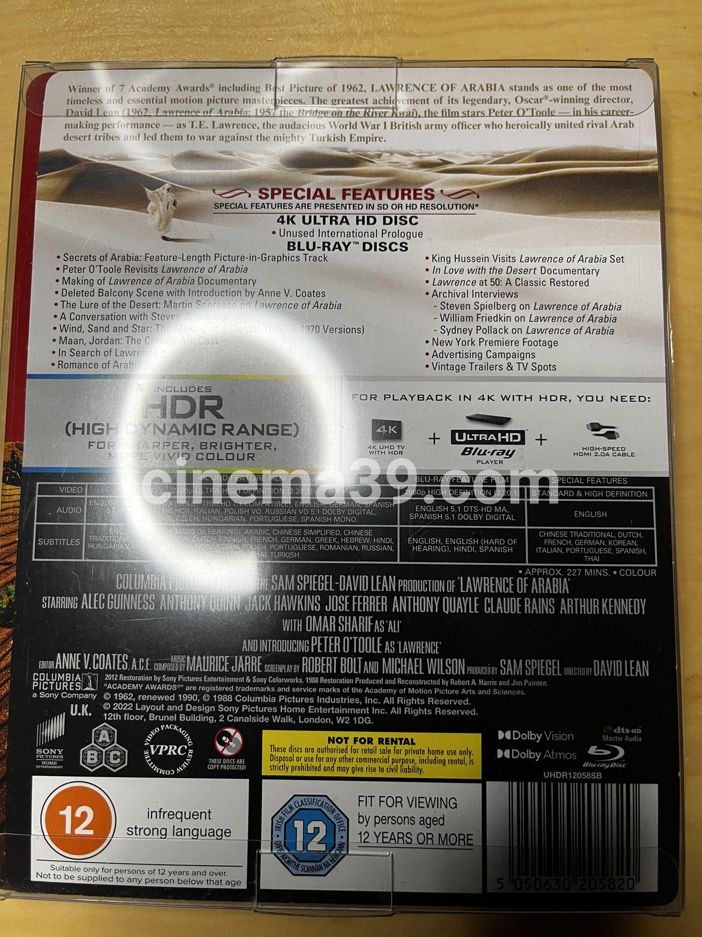 Lawrence of Arabia 4K Steelbook + Blu-ray