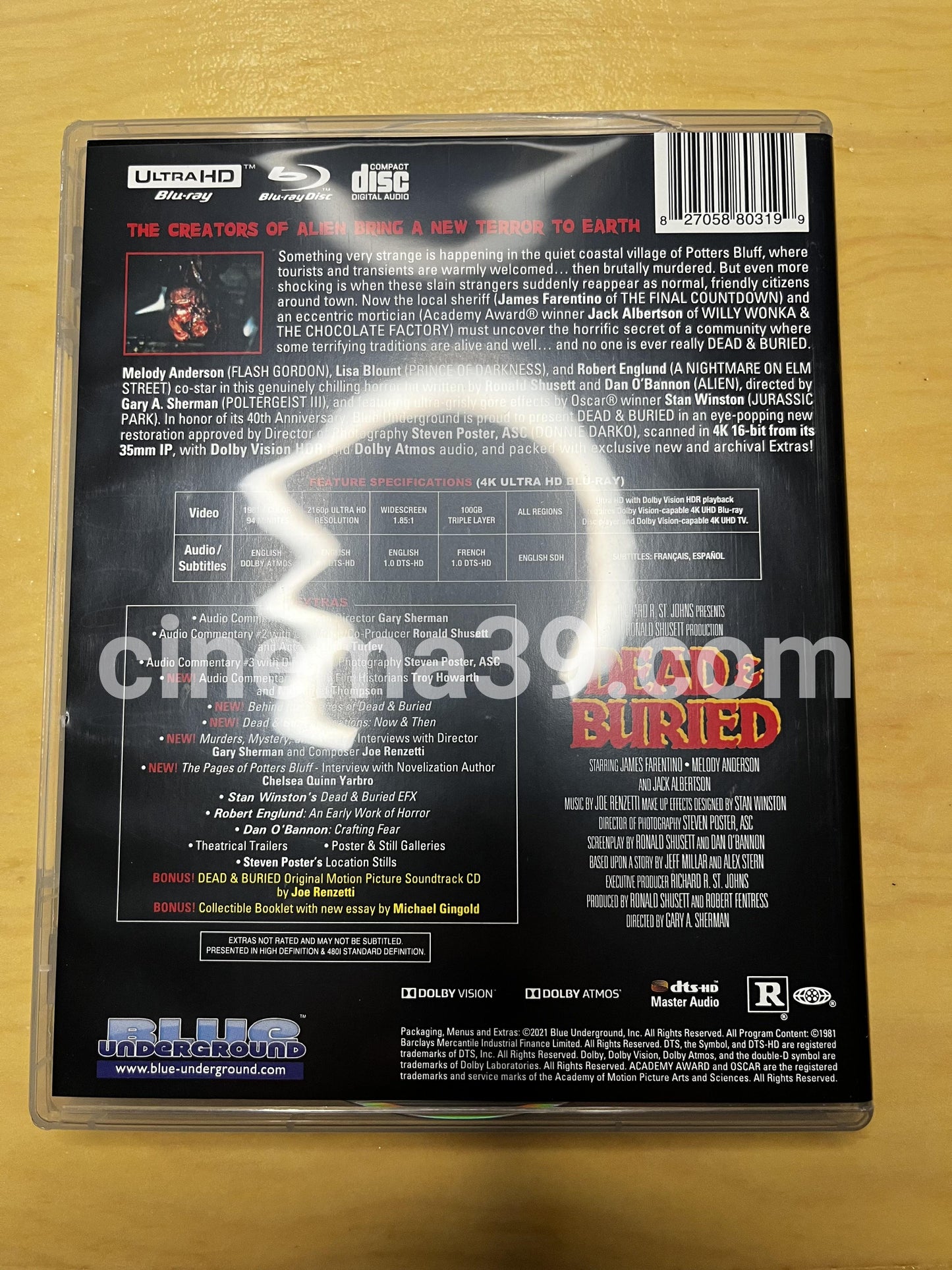 Dead and Buried Pelicula 4K con Slip Lenticular