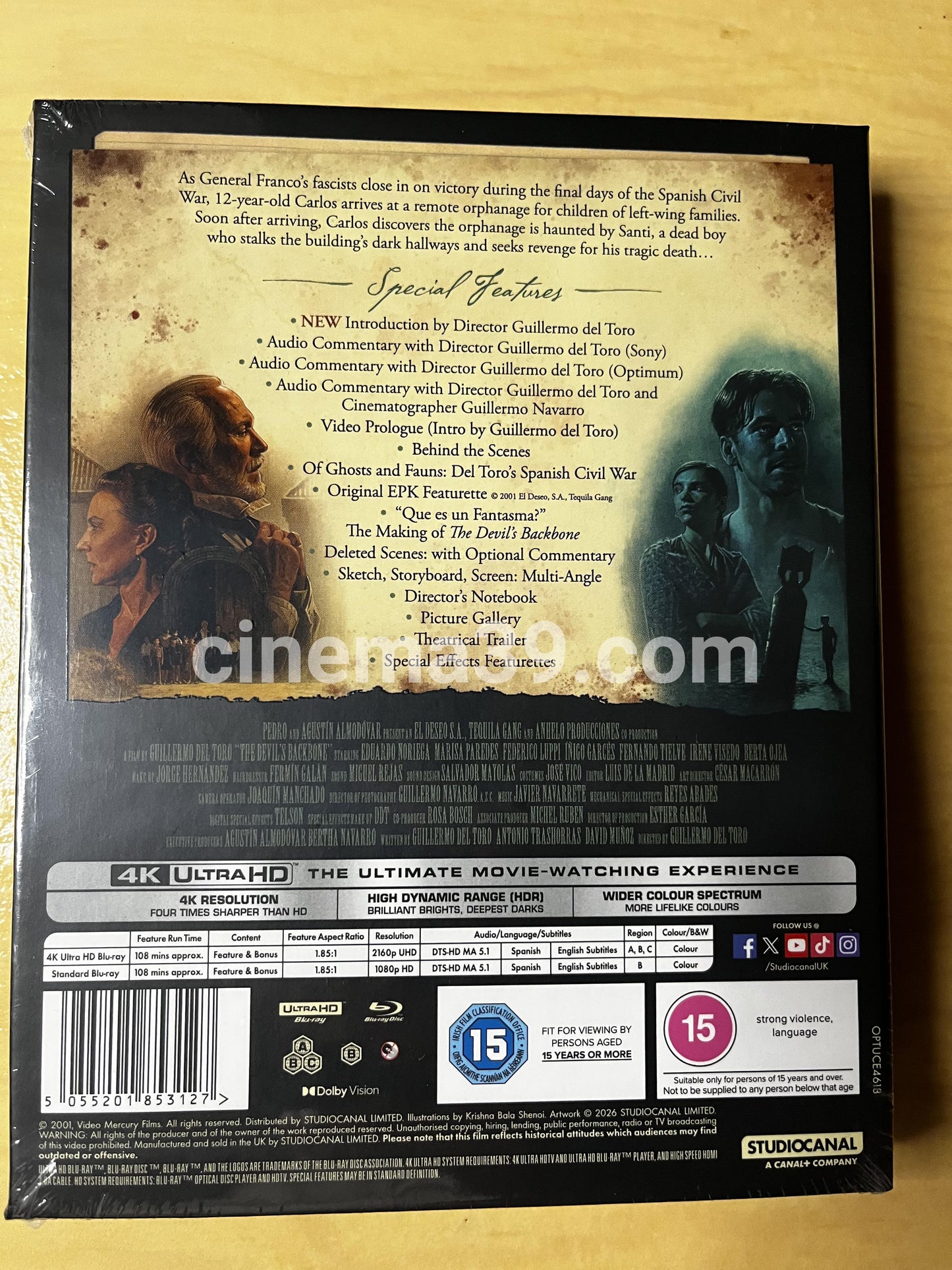 El Espinazo del Diablo Película 4K + Blu-ray