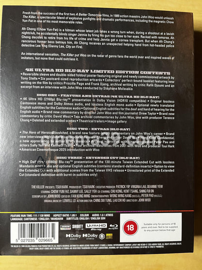 The Killer Película 4K + Blu-ray Edición Limitada Arrow Video
