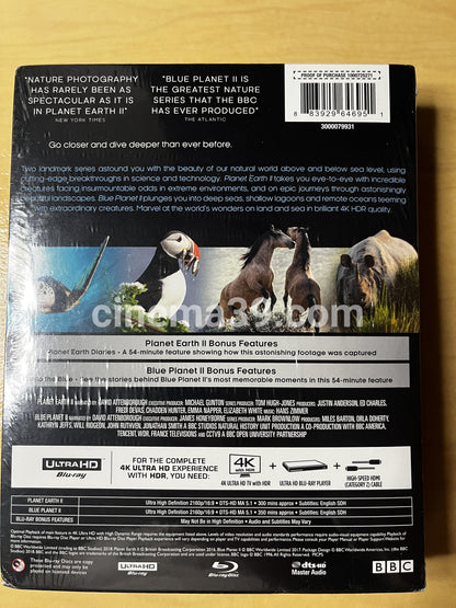 Planet Earth II y Blue Planet II: La Colecciòn Documental 4K