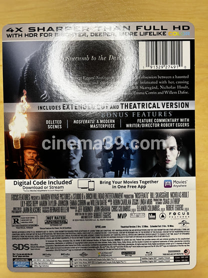 [Usado] Nosferatu 4K Steelbook + Bluray