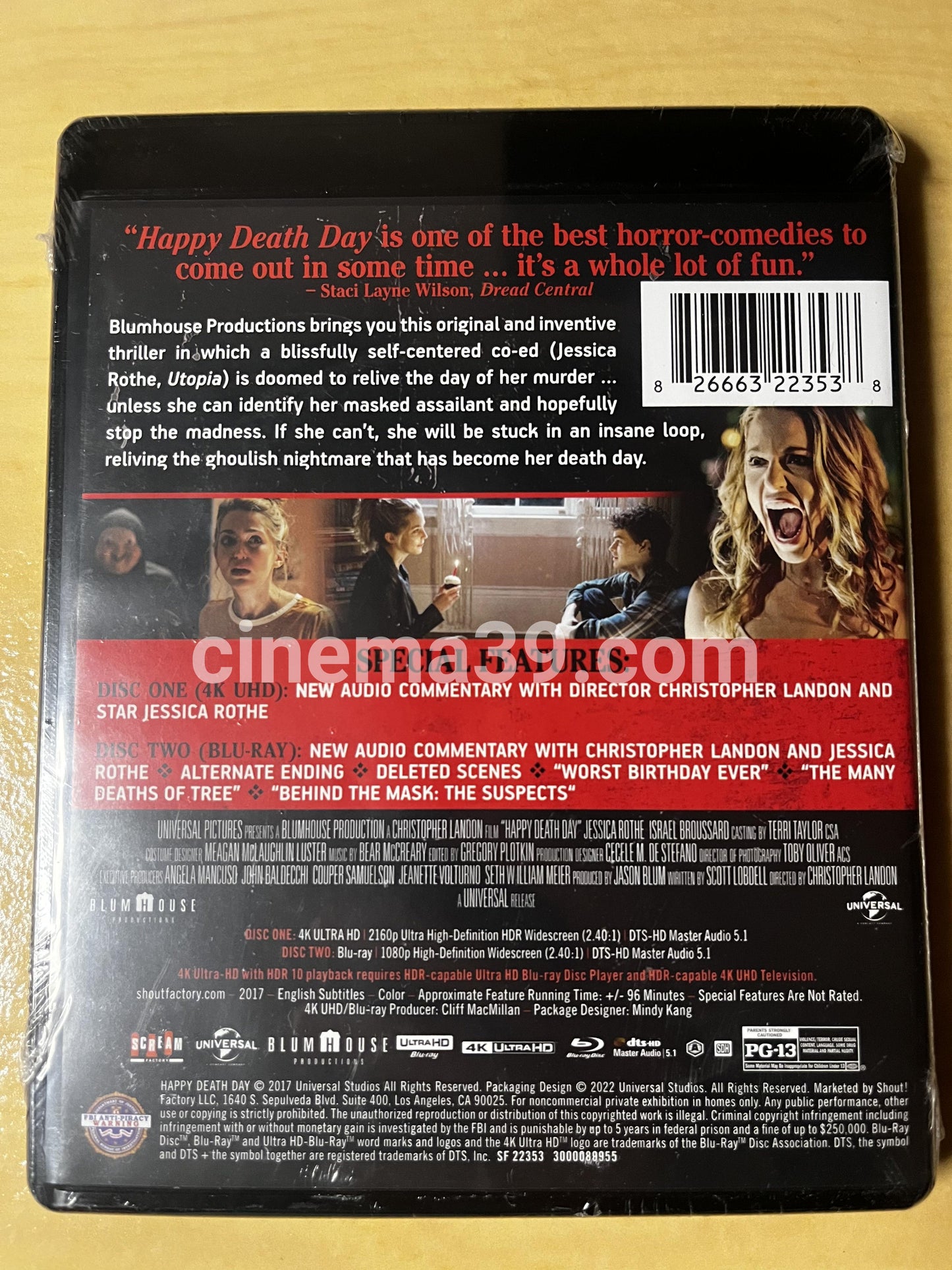 Happy Death Day Película 4K + Blu-ray