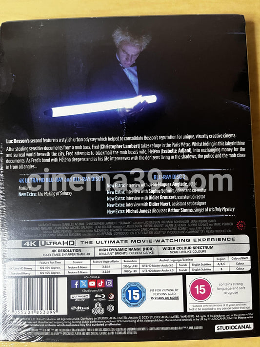 Subway 4K Steelbook + Blu-ray Edición Limitada