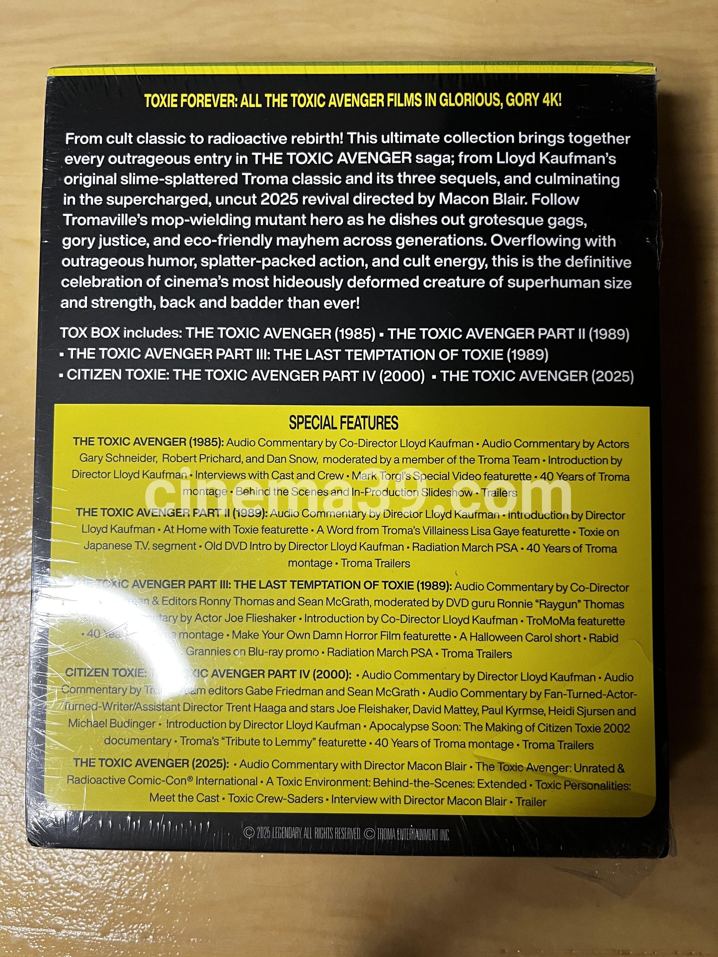 Toxic Avenger Colección Completa 4K + Blu-ray  (The Tox Box)