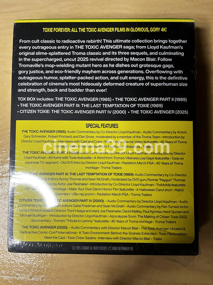 Toxic Avenger Colección Completa 4K + Blu-ray  (The Tox Box)