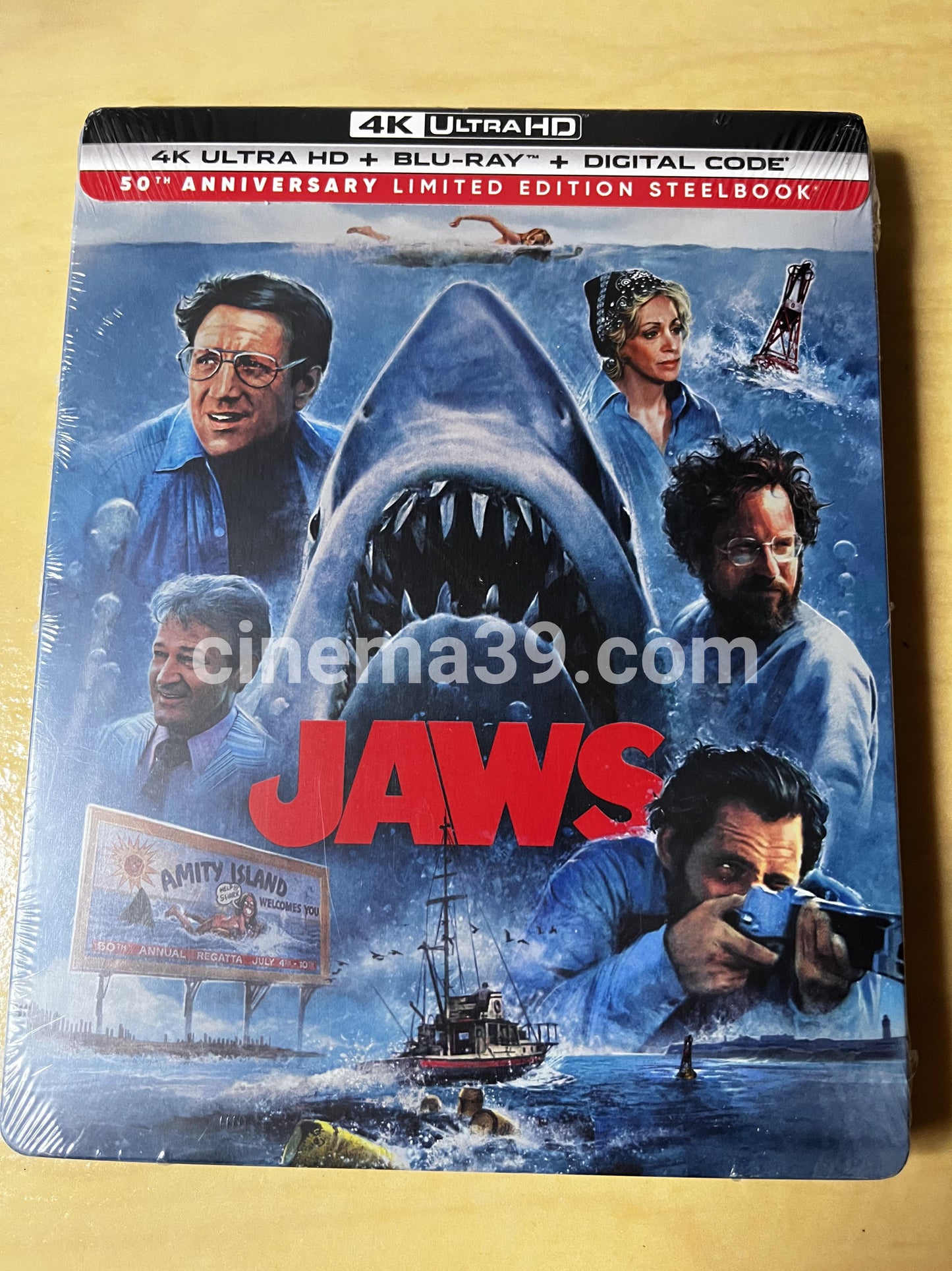 Jaws 4K Steelbook + Blu-ray + Digital Edición 50 Aniversario