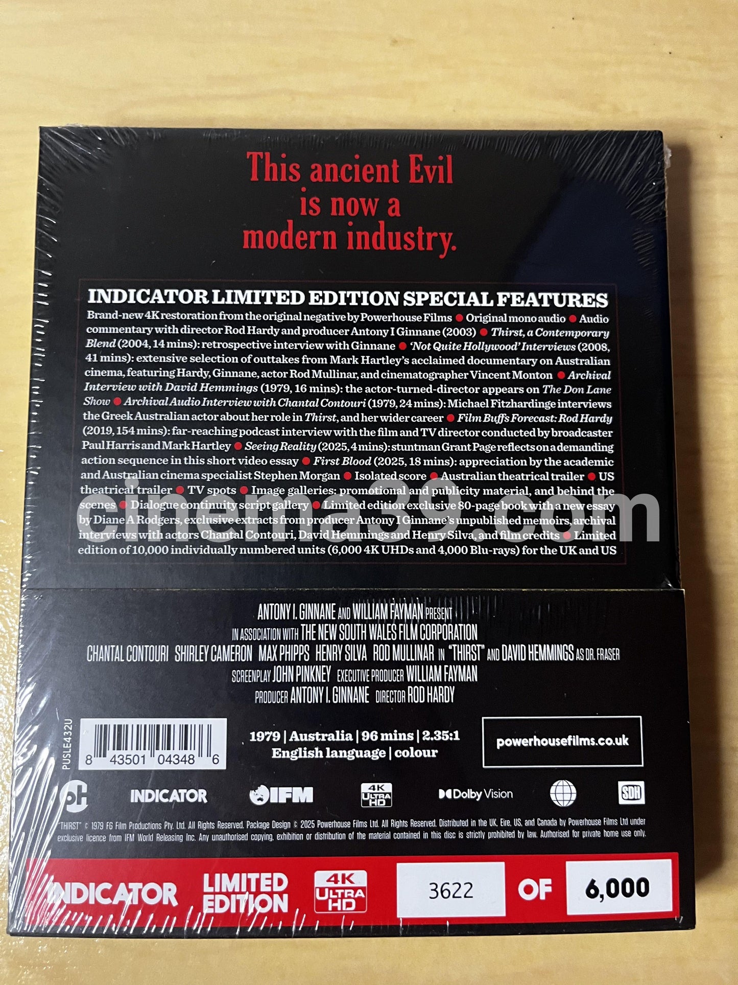 Thirst Película 4K Edición Limitada Indicator