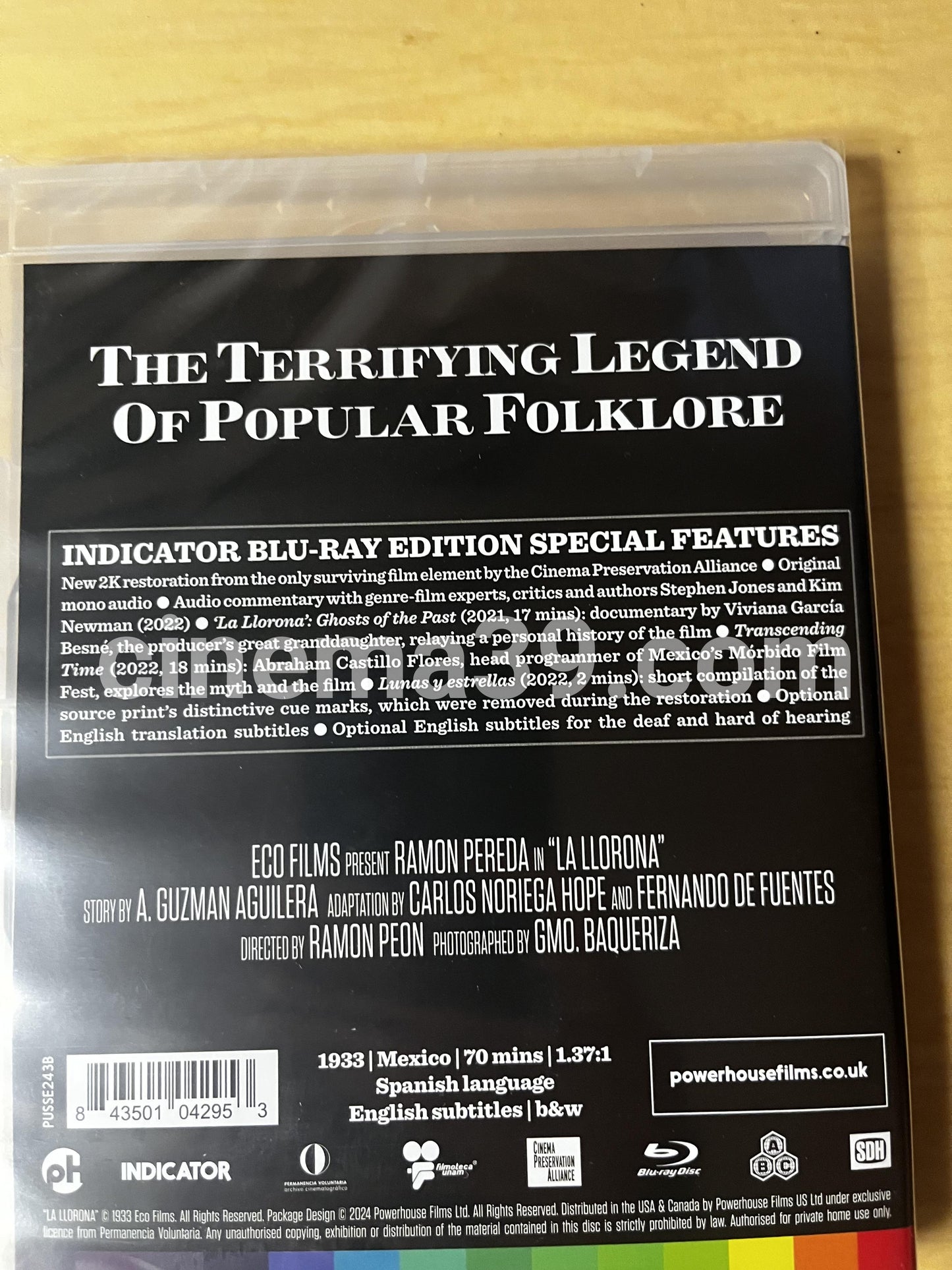 La Llorona Película Blu-ray Edición Estándard Indicator