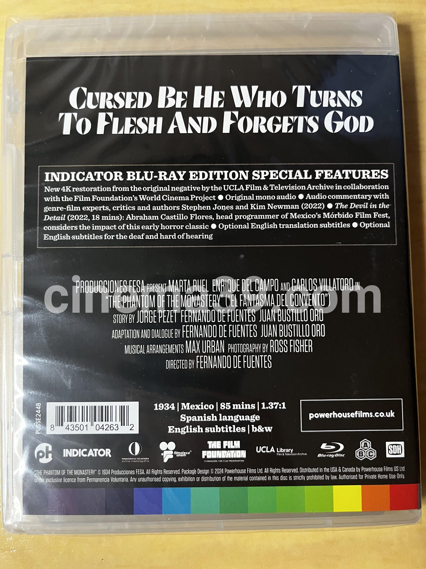 El Fantasma del Convento Película Blu-ray Edición Estándard Indicator
