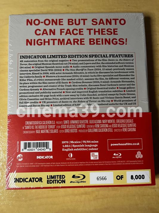 Santo Contra los Jinetes del Terror Película Blu-ray Edición Limitada Indicator
