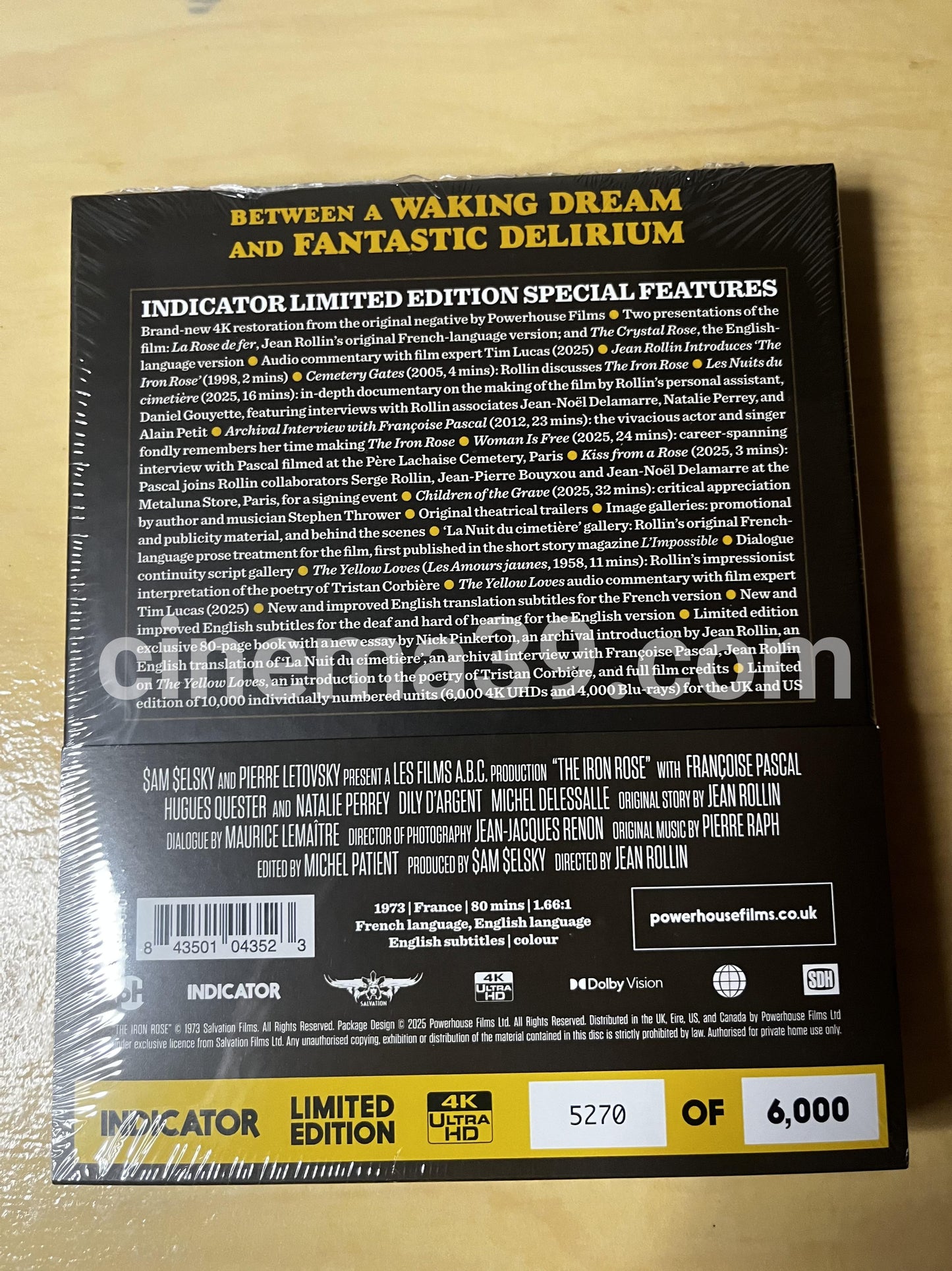 The Iron Rose Película 4K Edición Limitada Indicator