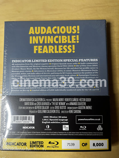 La Mujer Murciélago Película Blu-ray Edicion Limitada Indicator
