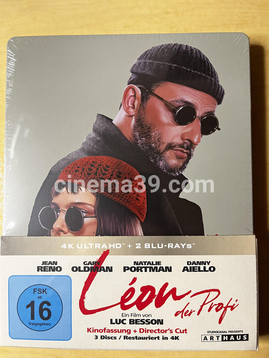 León El Profesional 4K Steelbook + 2 Blu-rays Importado