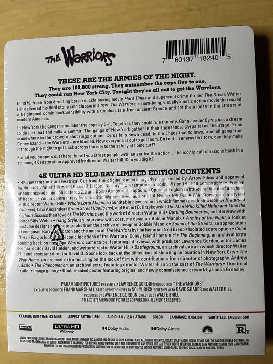 The Warriors Steelbook 4K Edición Limitada