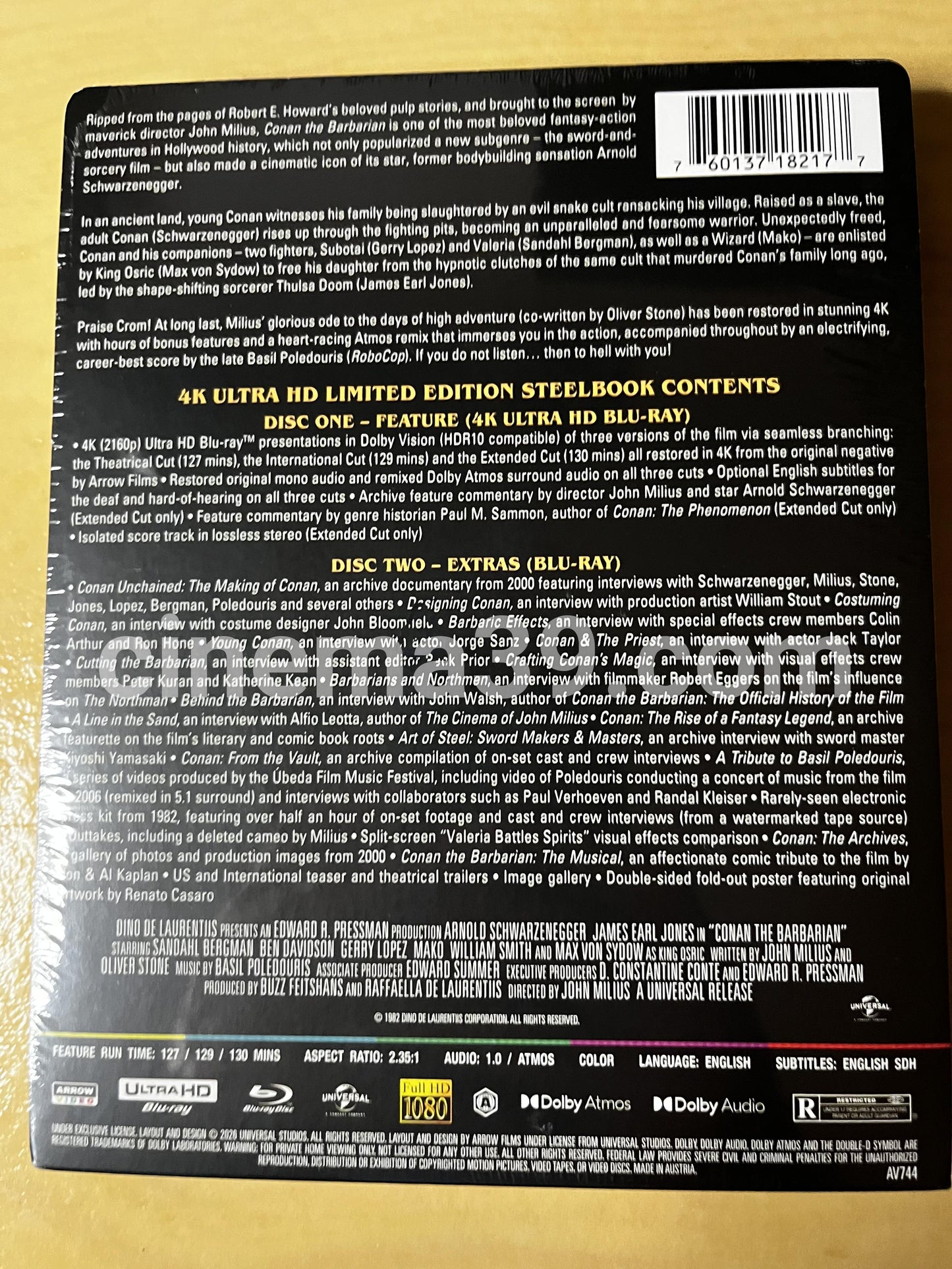 Conan Película 4K Steelbook + Blu-ray
