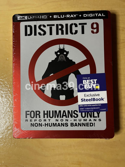 District 9 Steelbook 4k + Blu-ray