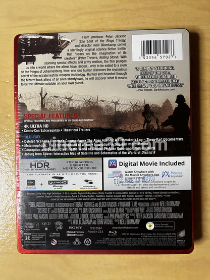 District 9 Steelbook 4k + Blu-ray