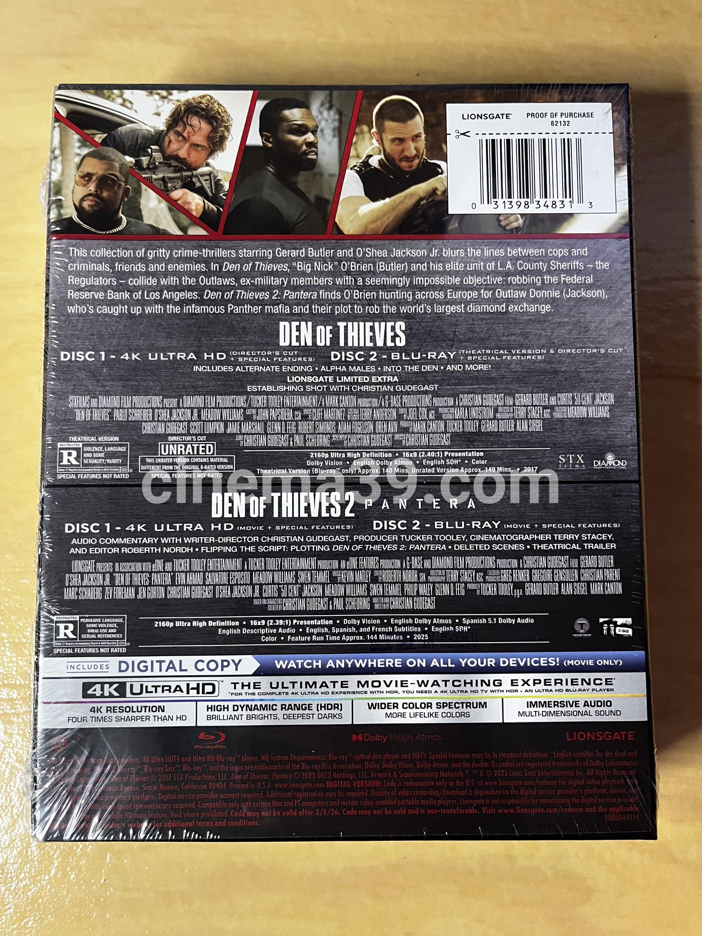 Den of Thieves Colección 1 & 2 SteelBook 4K
