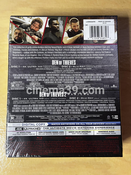 Den of Thieves Colección 1 & 2 SteelBook 4K