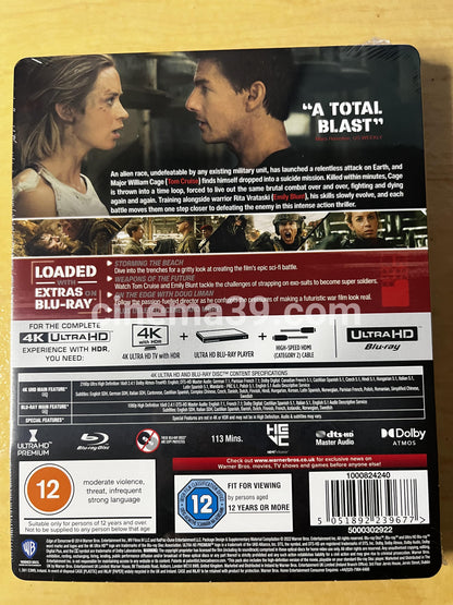 Edge of Tomorrow Steelbook 4K + Blu-ray