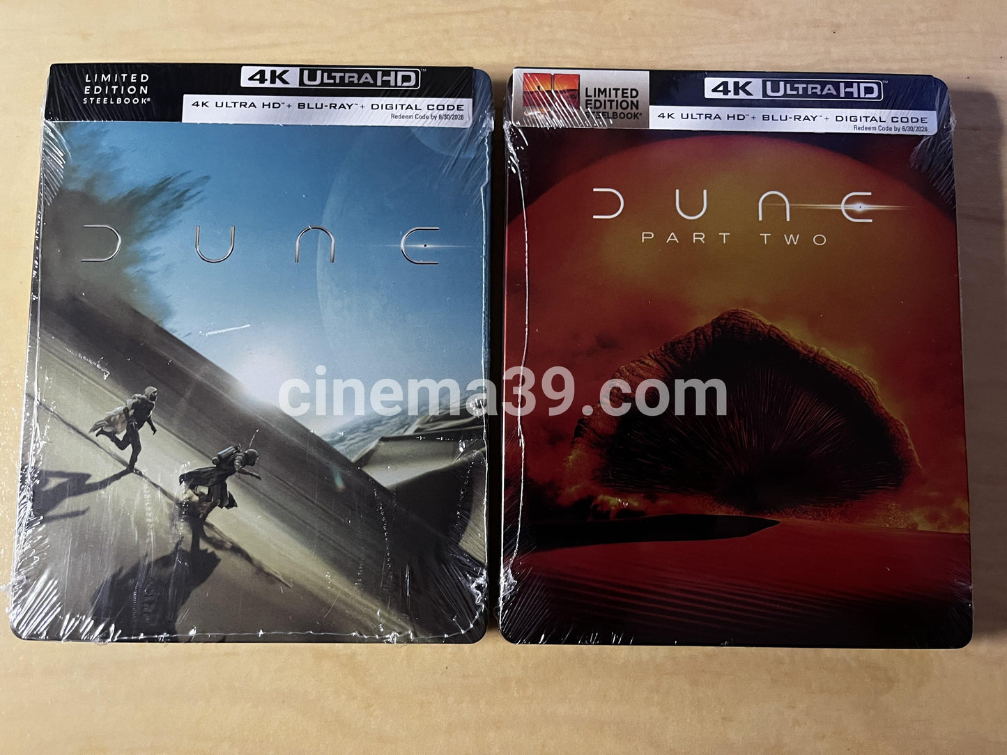 Dune One & Dune Part Two Steelbooks 4K + Blu-ray