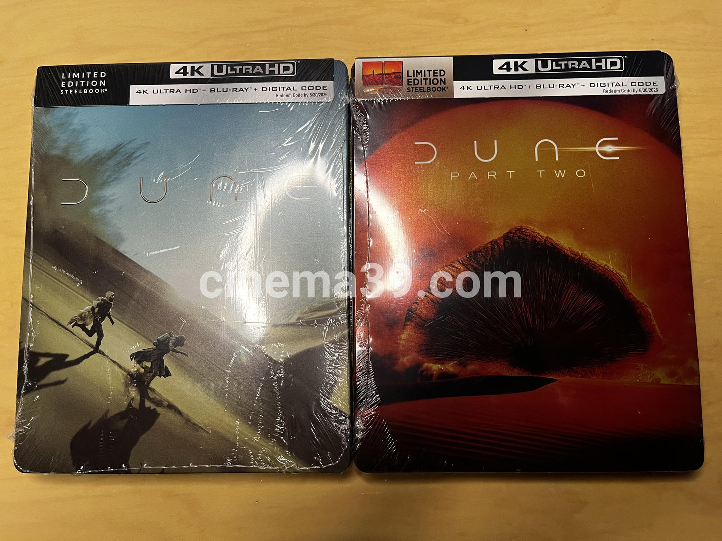 Dune One & Dune Part Two Steelbooks 4K + Blu-ray