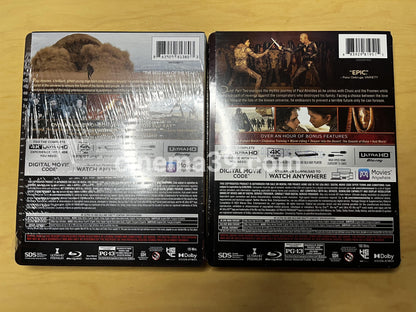 Dune One & Dune Part Two Steelbooks 4K + Blu-ray