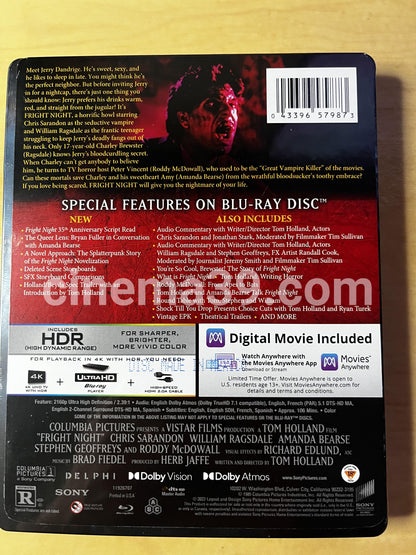 Fright Night  Steelbook 4K + Blu-ray