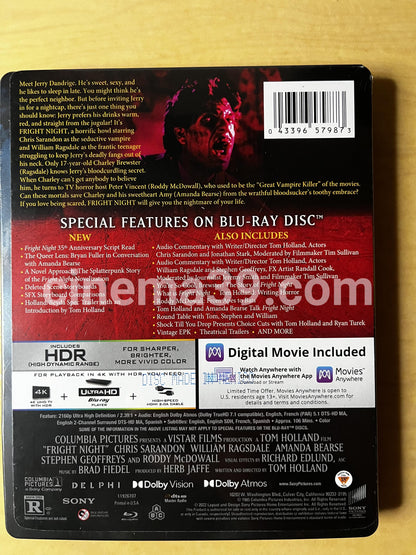 Fright Night (Noche de Miedo) 4K Steelbook + Blu-ray