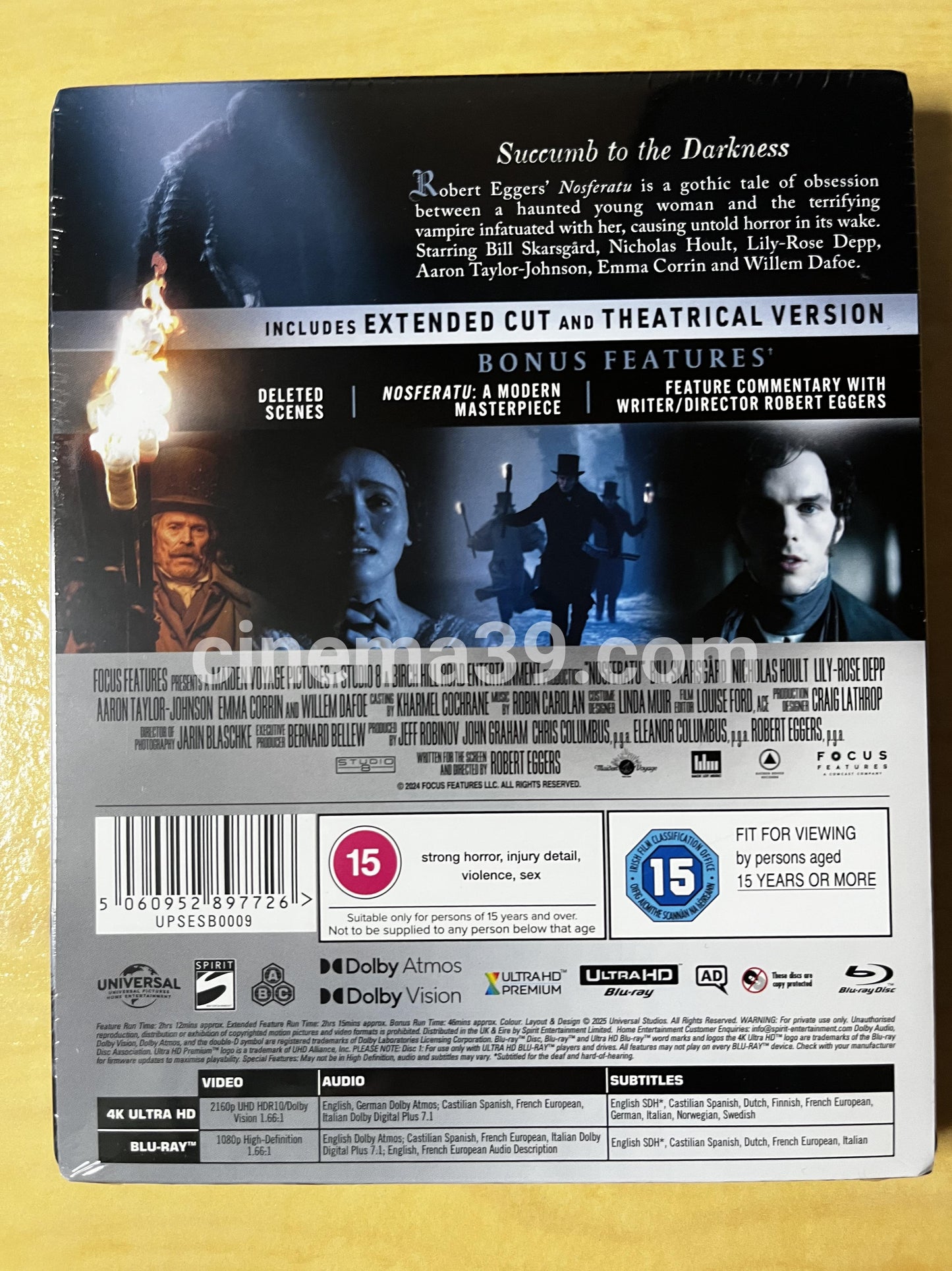 Nosferatu 4K Steelbook + Blu-ray Edición Limitada