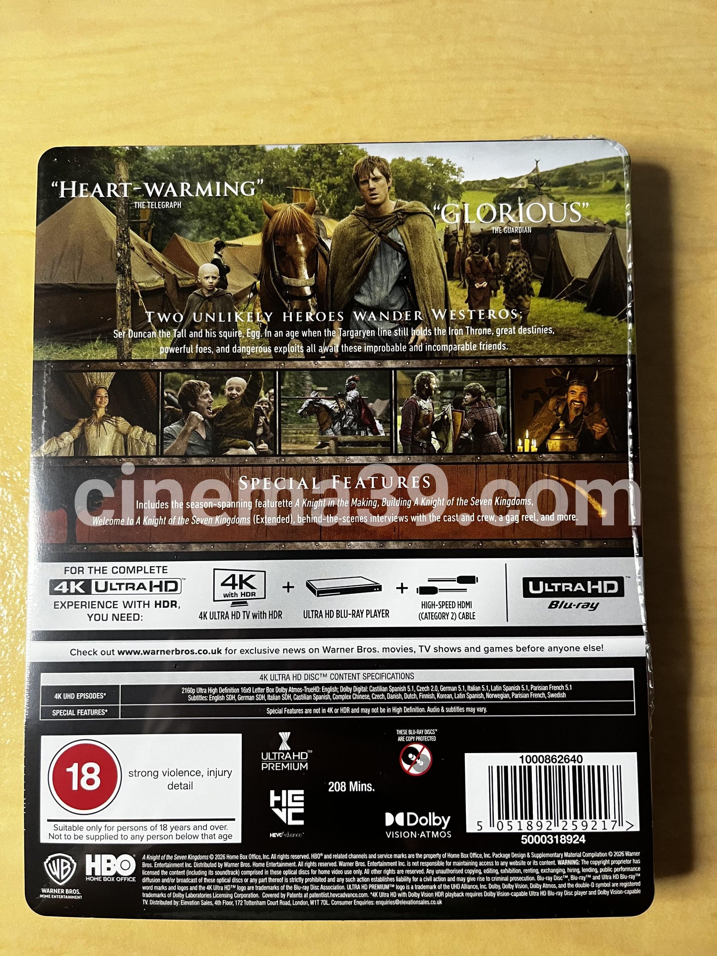 A Knight of the Seven Kingdoms: Temporada 1 4K Steelbook