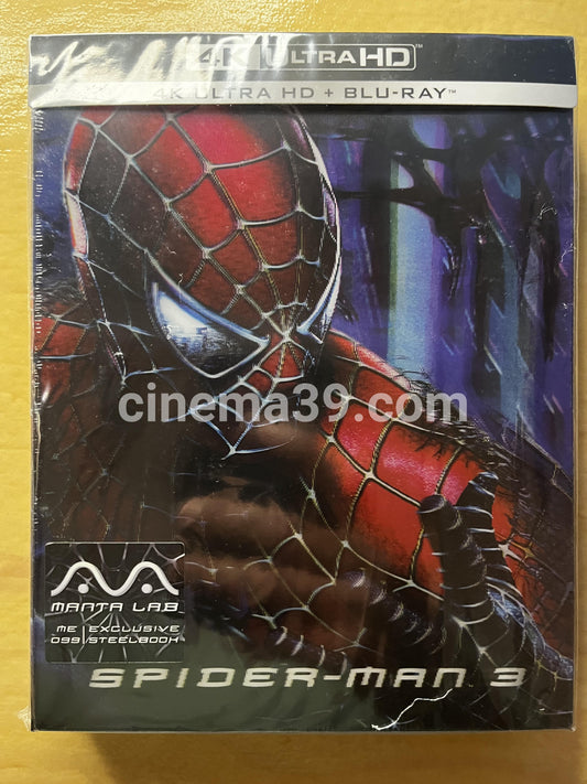 Spider-Man 3 (2007) DL B 4K Steelbook + Blu-Ray Manta Lab ME #99