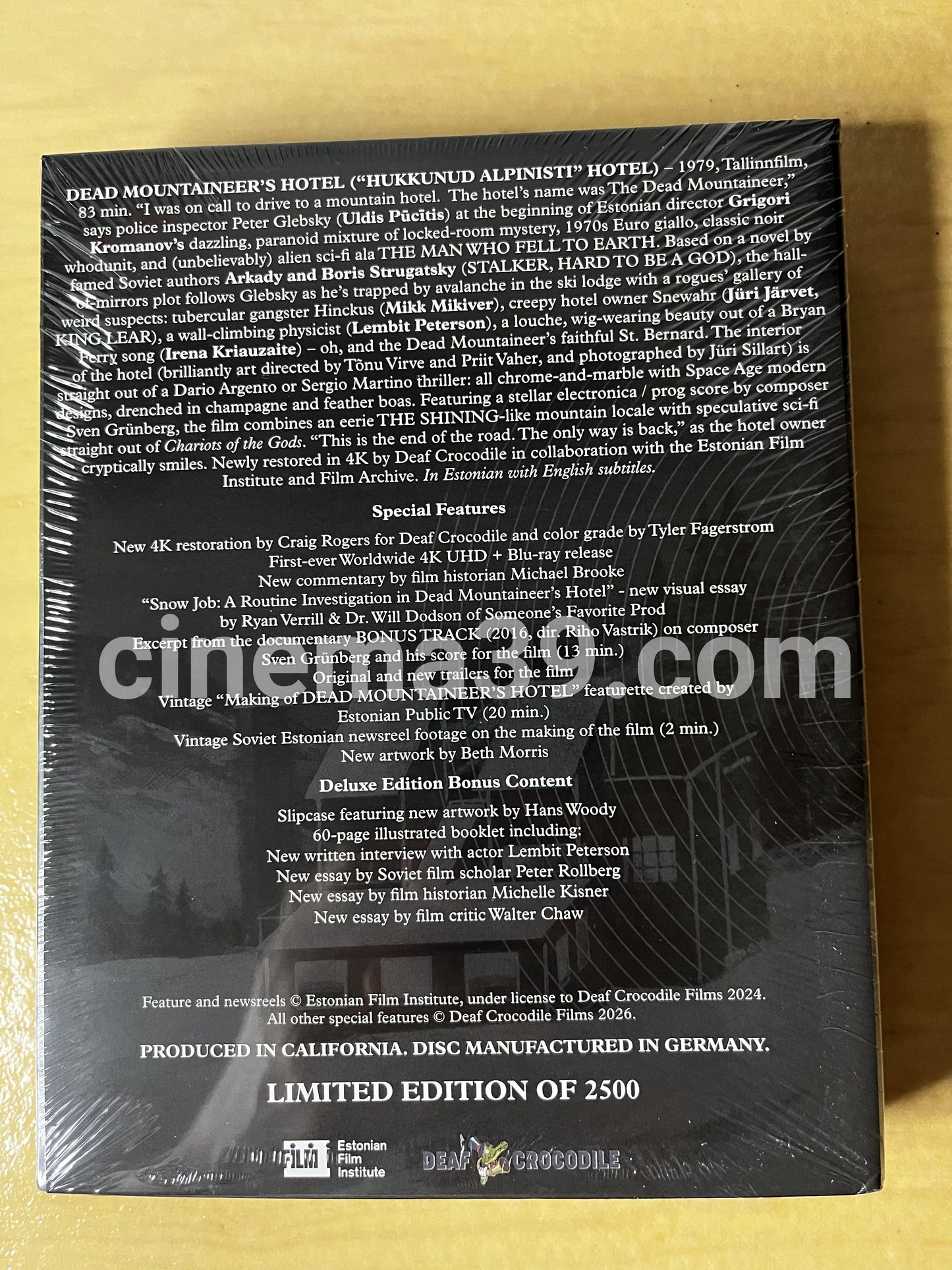 Dead Mountaineer’s Hotel Película 4K Edición Deluxe Limitada
