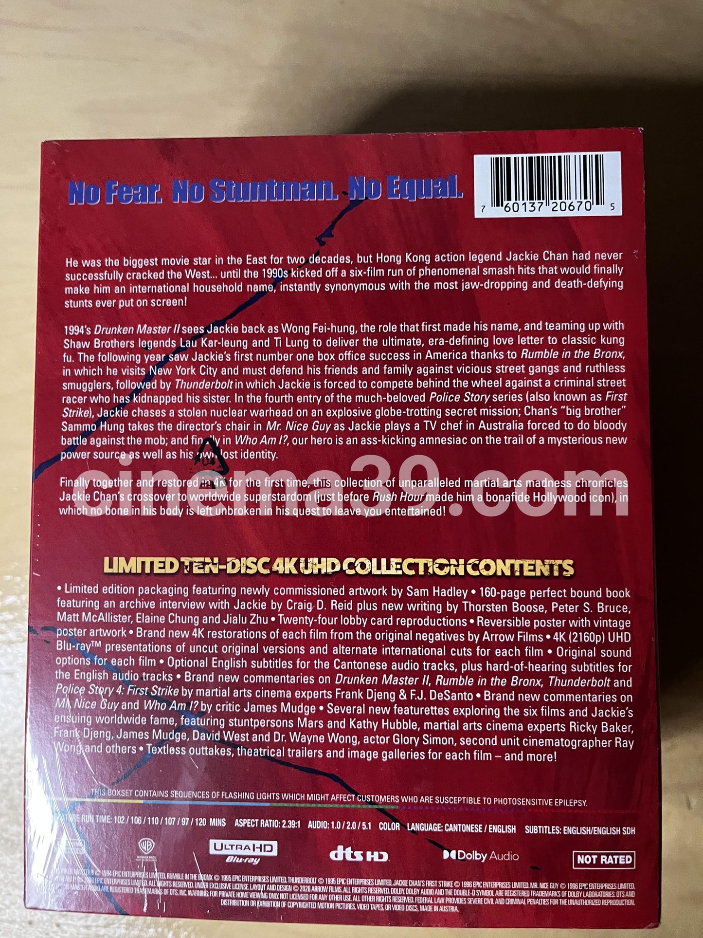 Jackie Chan's Breakout Hits Colección de Películas 4K Arrow Video